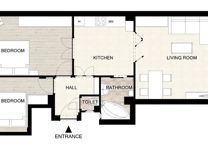 Appartement Riverside Mansion *